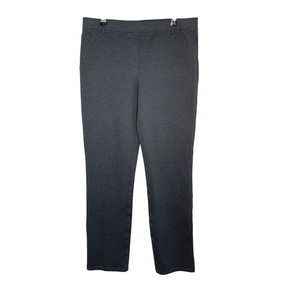 Quince Womens Slim Fit Charcoal Gray Stretch Pants, M - Picture 1 of 7